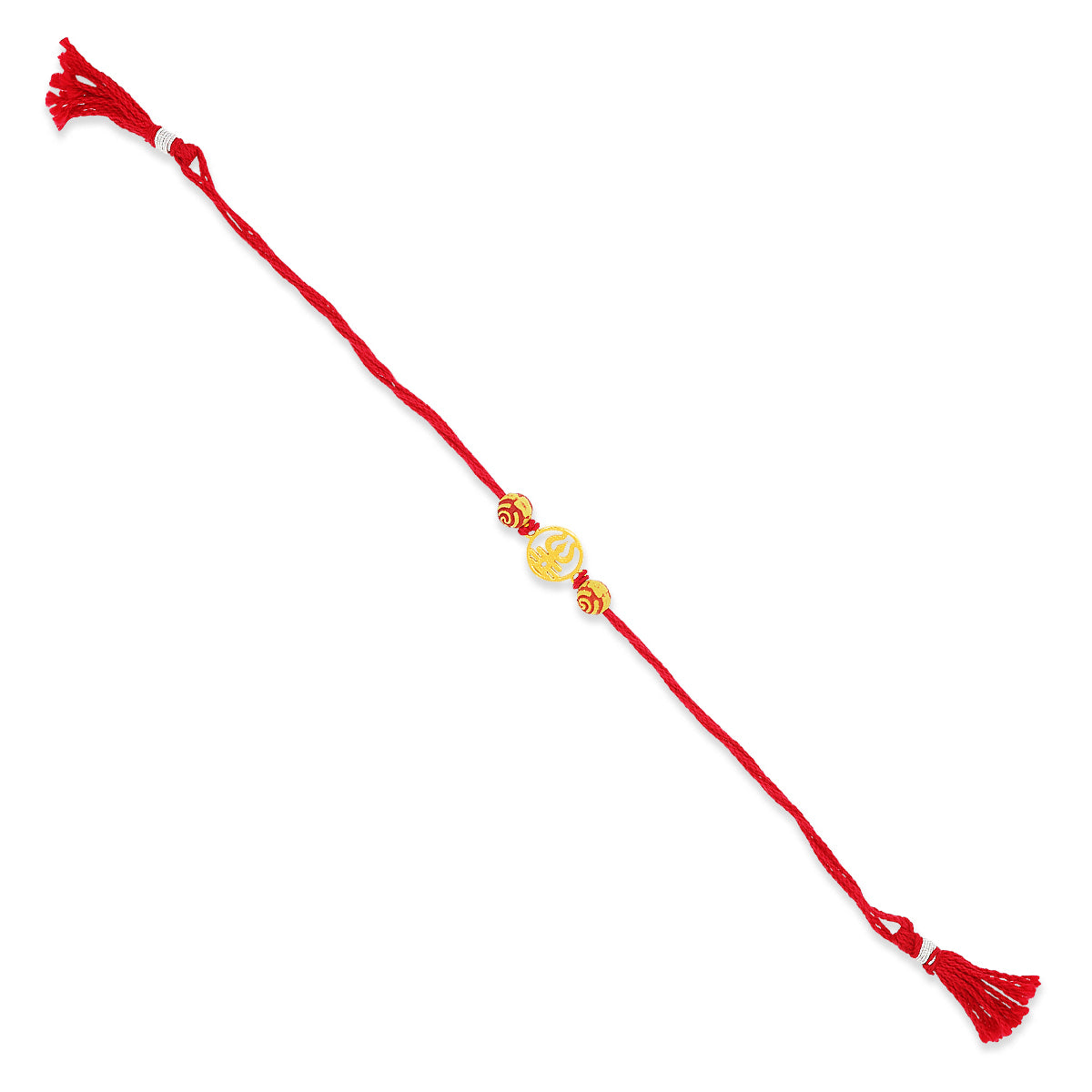 Trishul of Faith Silver Rakhi