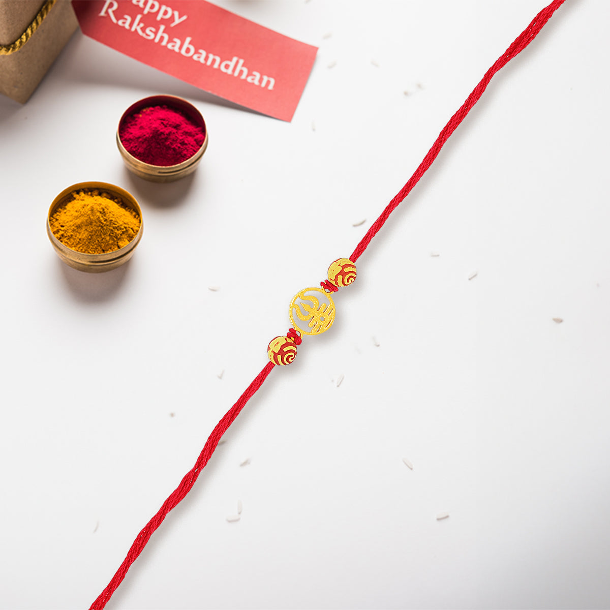 Trishul of Faith Silver Rakhi