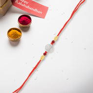 A Bond Beyond Words Bhai Name Silver Rakhi
