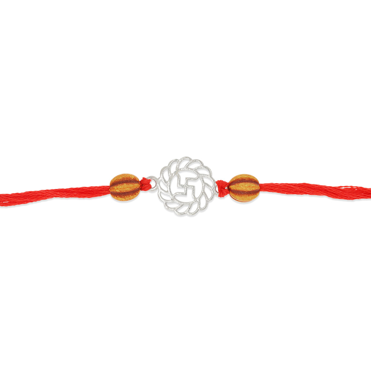 Swastik Symbol Silver Rakhi