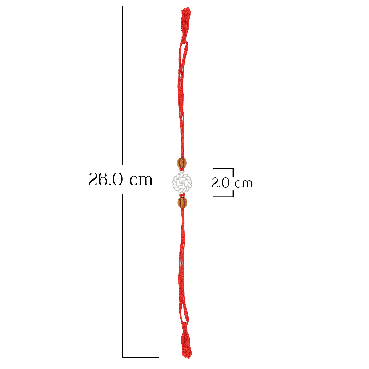 Swastik Symbol Silver Rakhi
