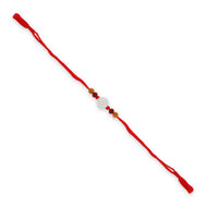 Spiritual Shree Silver Rakhi Auspicious Bond of Love