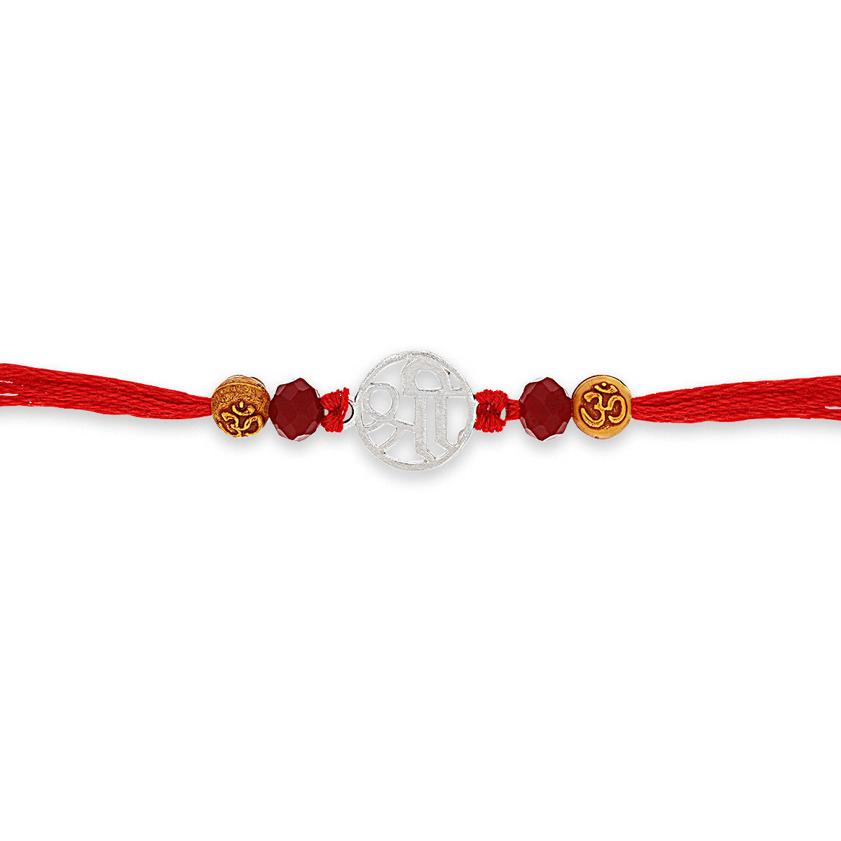 Spiritual Shree Silver Rakhi Auspicious Bond of Love