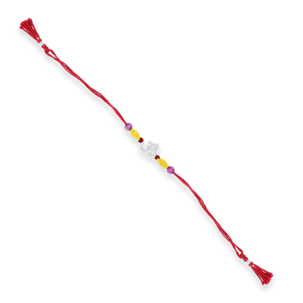 Spiritual Silver Om Rakhi