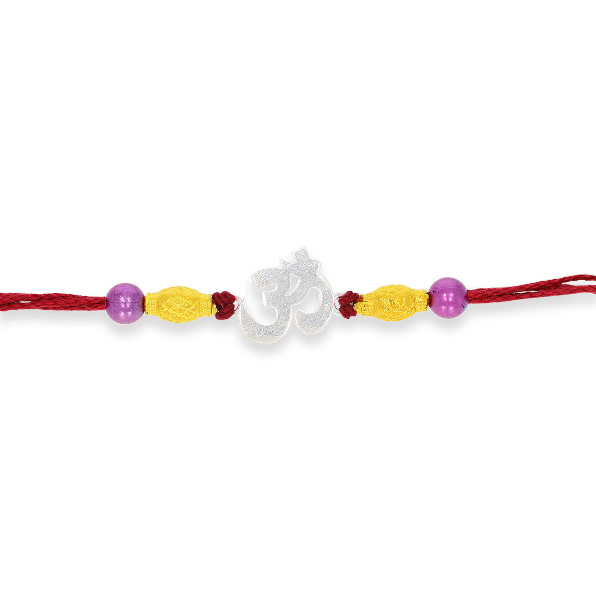 Spiritual Silver Om Rakhi