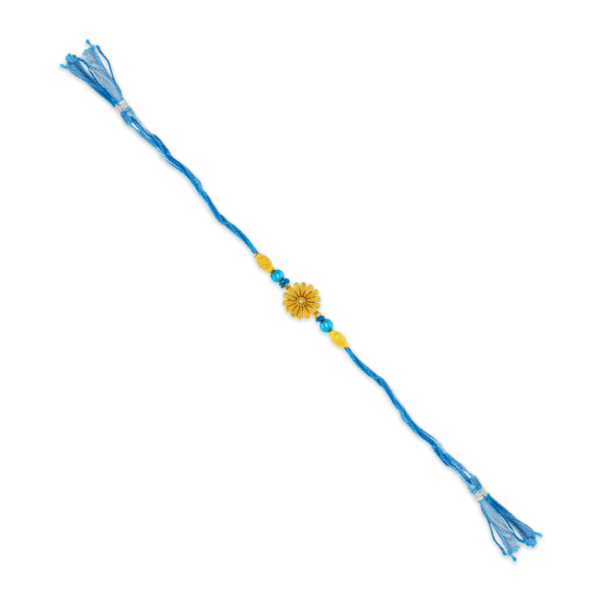 Blue Petal Glow Rakhi