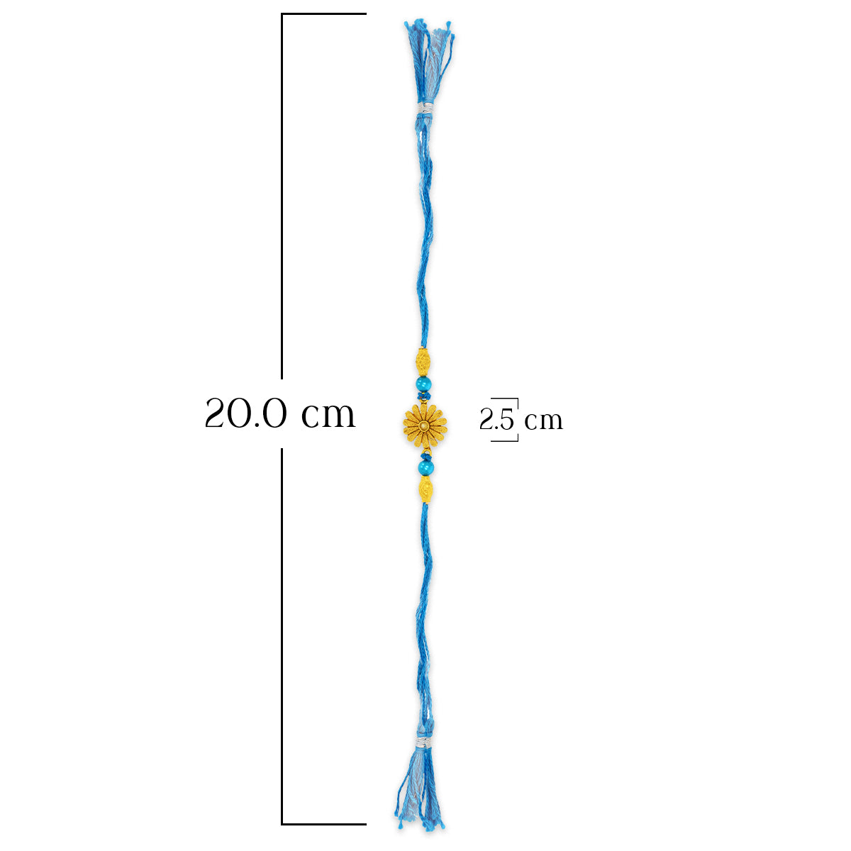 Blue Petal Glow Rakhi