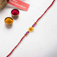 Bloom in Silver Floral Rakhi