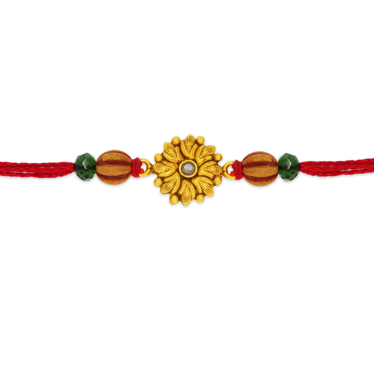 Classic Kundan Floral Rakhi
