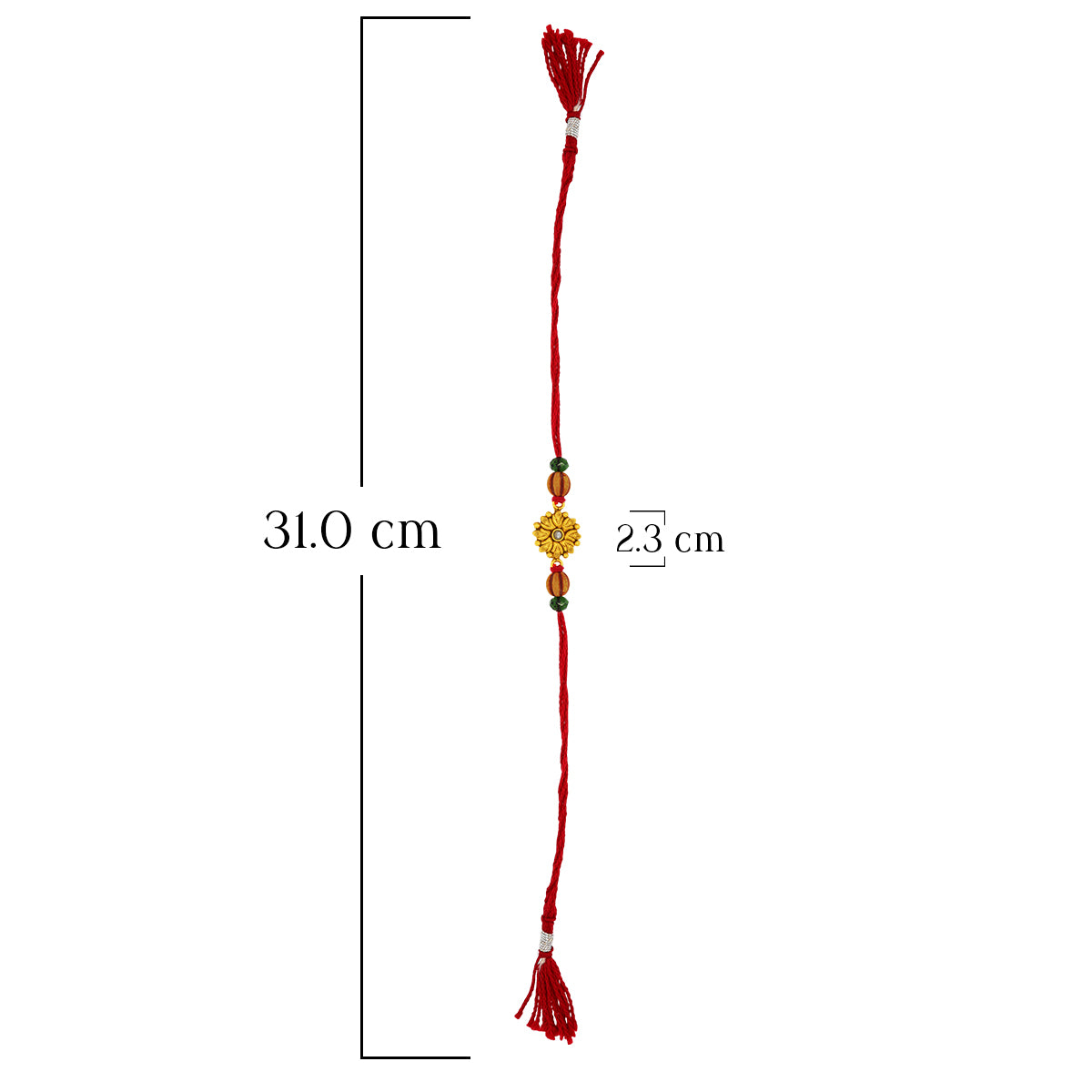Classic Kundan Floral Rakhi