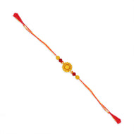 Antique Finish Silver Rakhi