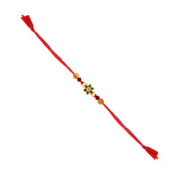 Blossoming Gem Silver Rakhi