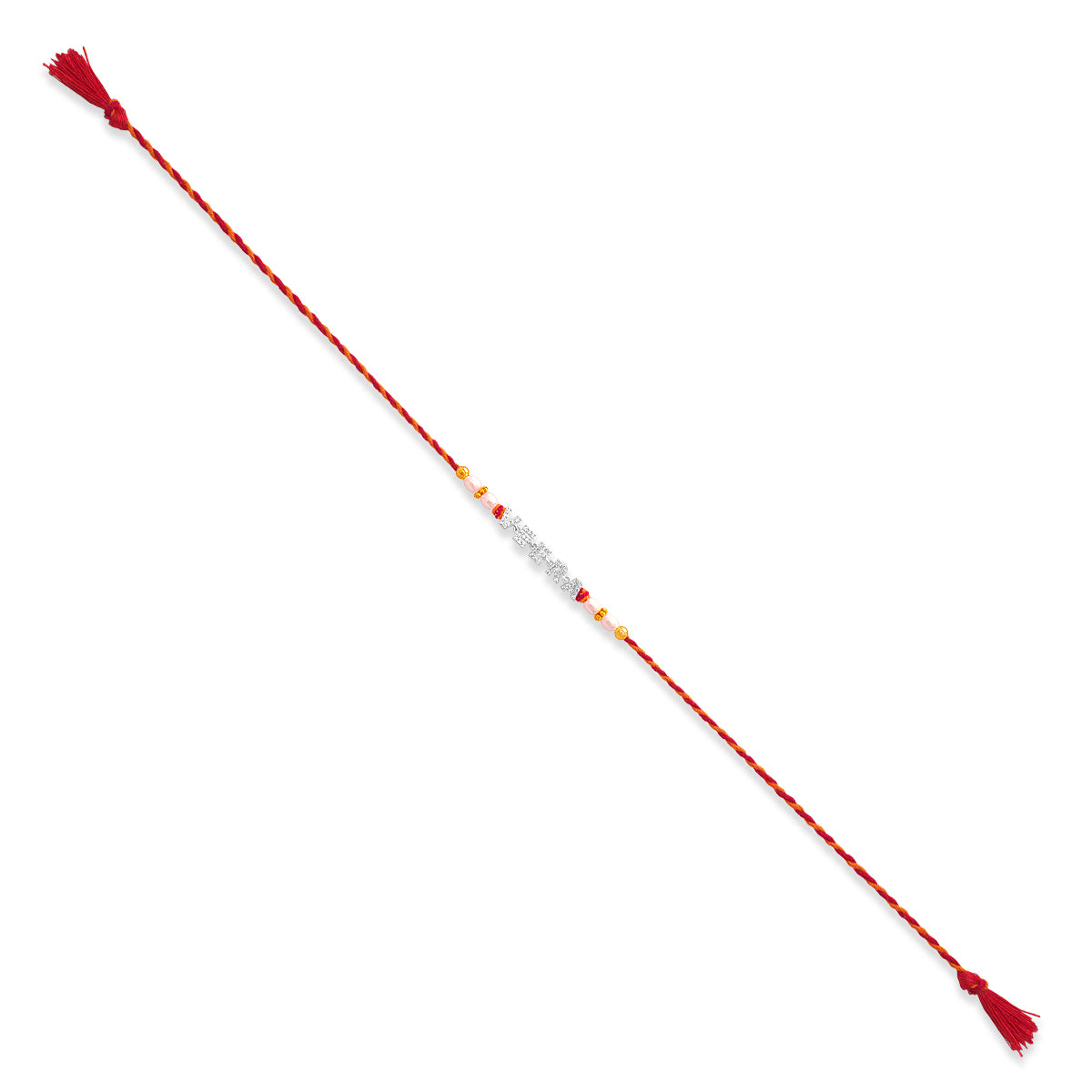 Classic Red-Yellow Veera Name Rakhi