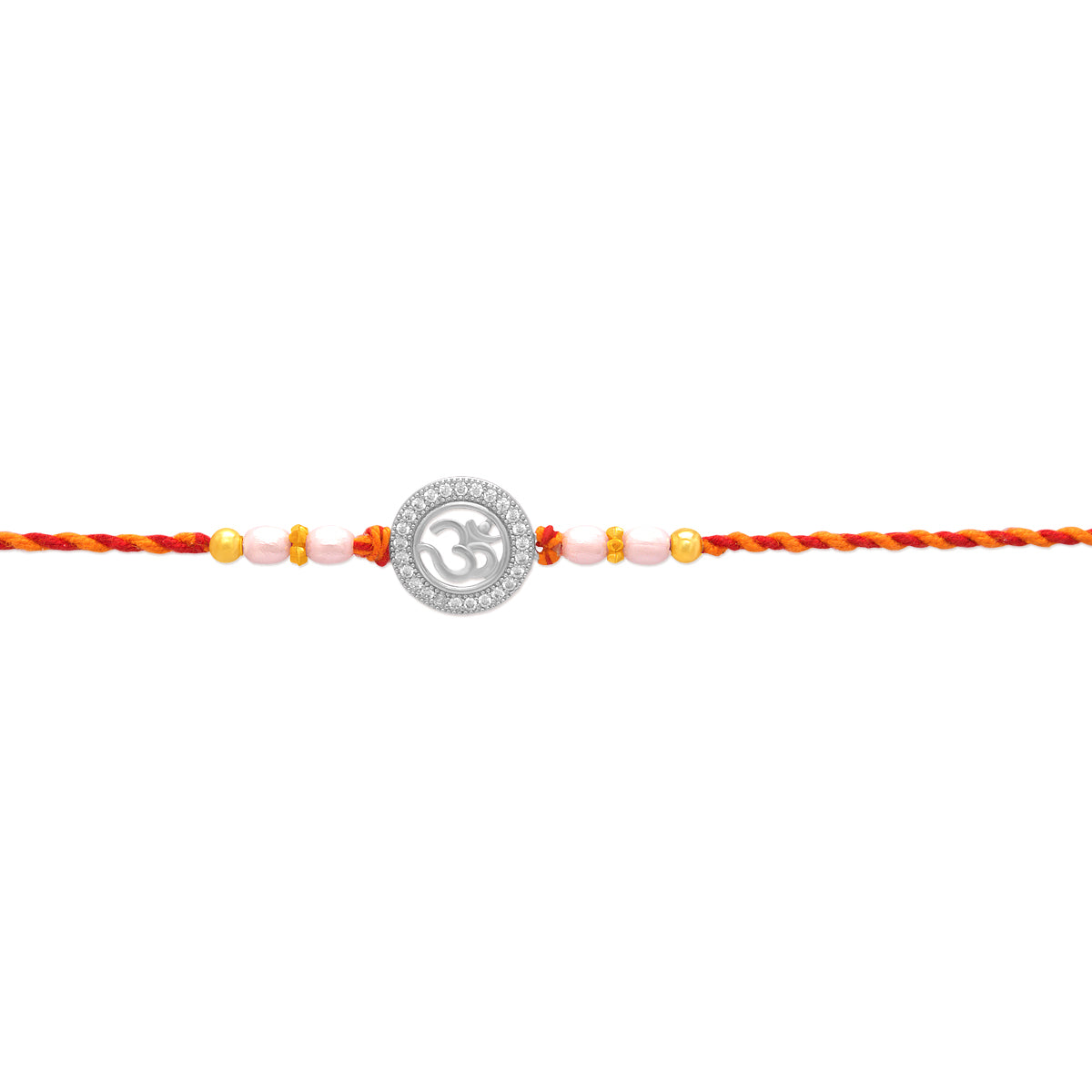 Silver Om Rakhi for Raksha Bandhan