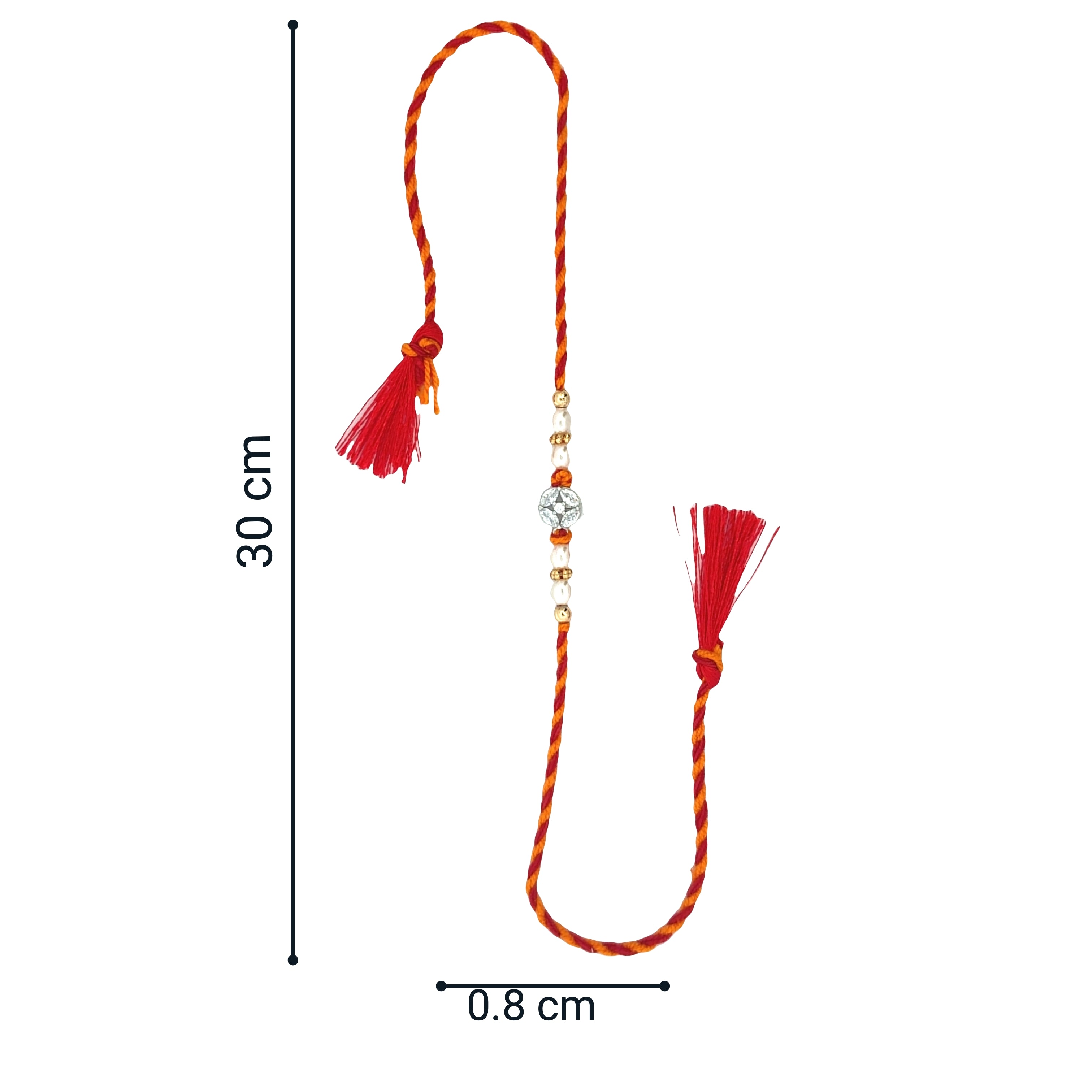 Love Knotted Forever Silver Rakhi