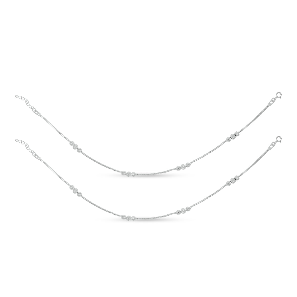 Silver Anklets