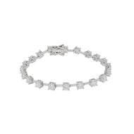 925 Sterling Silver Crystal Cubic Zirconia Tennis Diamond Bracelet