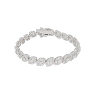 925 Sterling Silver Crystal Cubic Tennis Bracelet