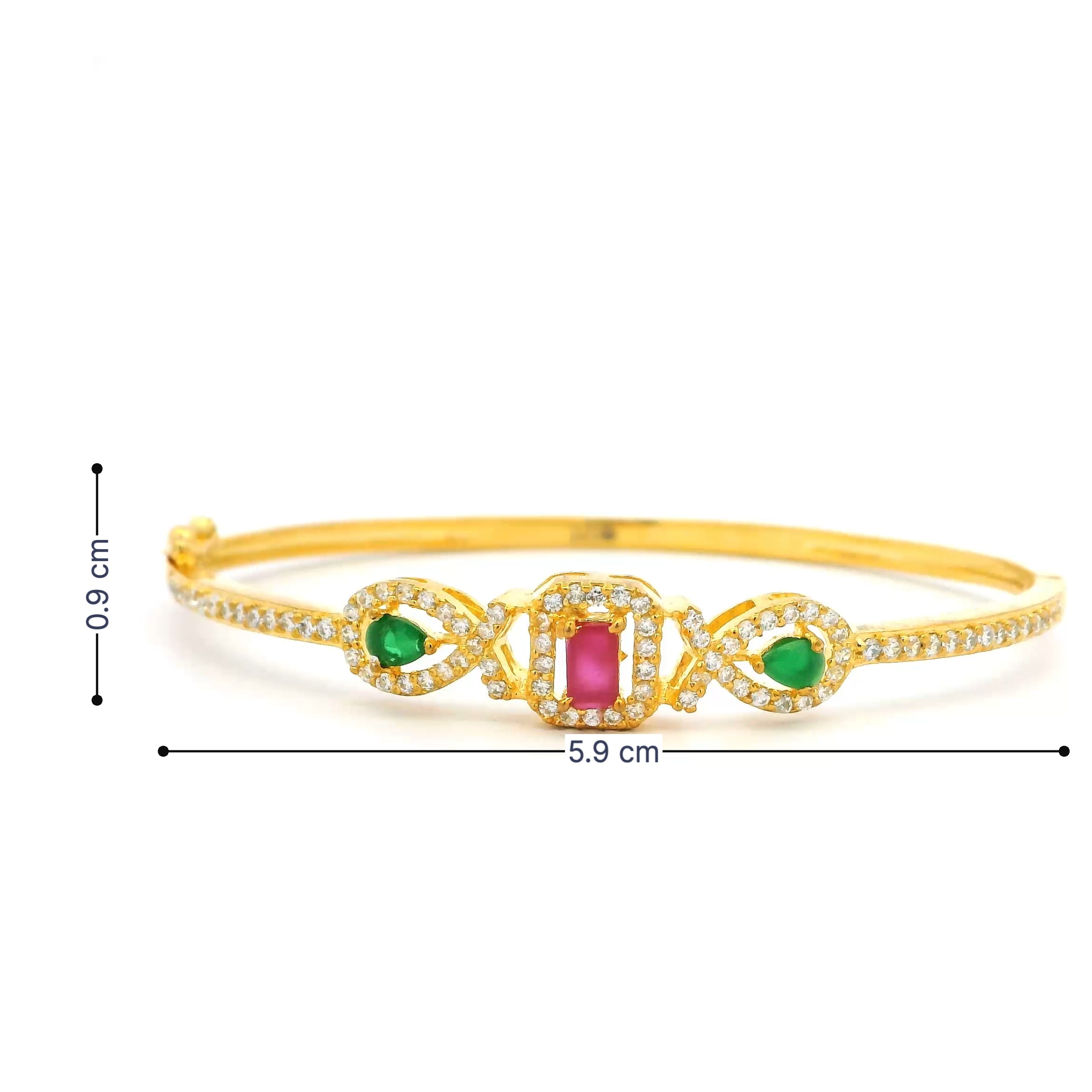 Traditional Stone Gold Plated Bracelet