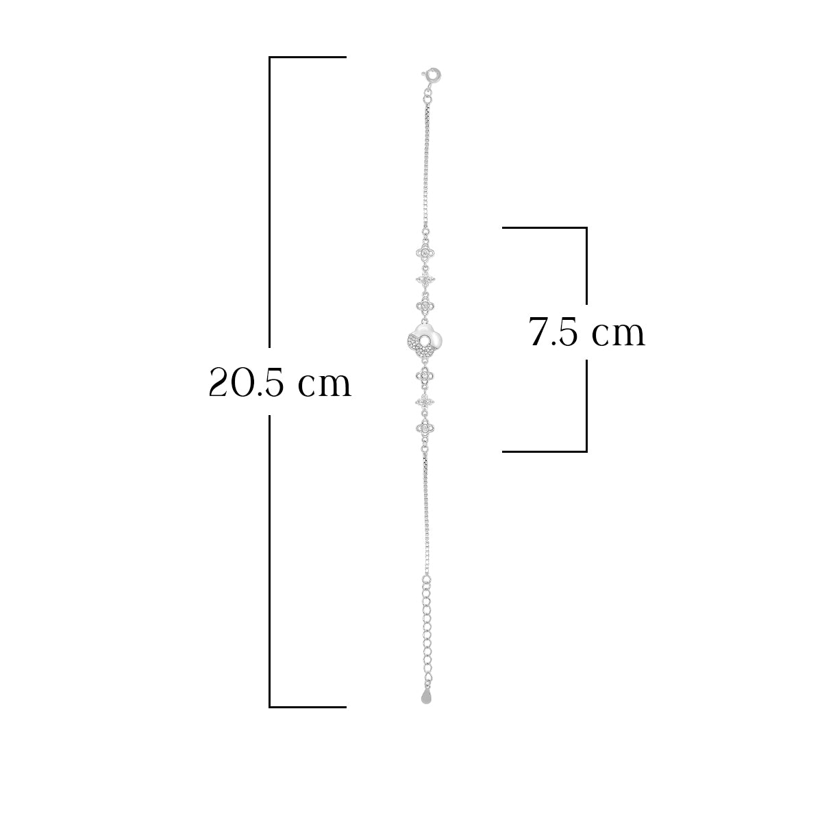 Stylish Motif Chain Bracelet