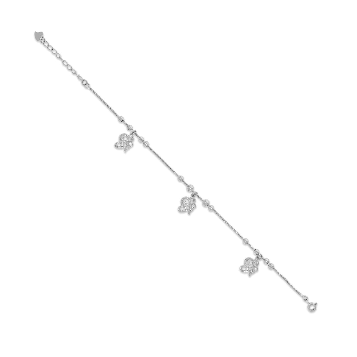 Classic Silver Charm Link Bracelet