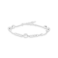 Dainty Silver Bead Bracelet