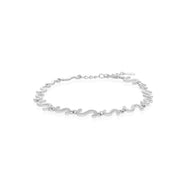 Curvy Link Silver Bracelet