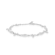 Stylish Floral Link Bracelet