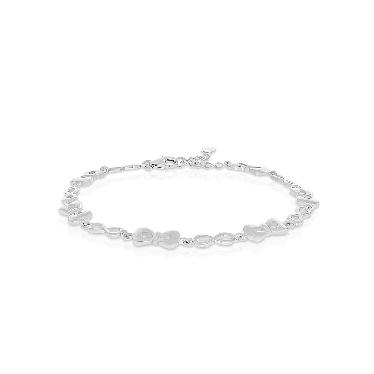 Infinity Design Silver Bracelet