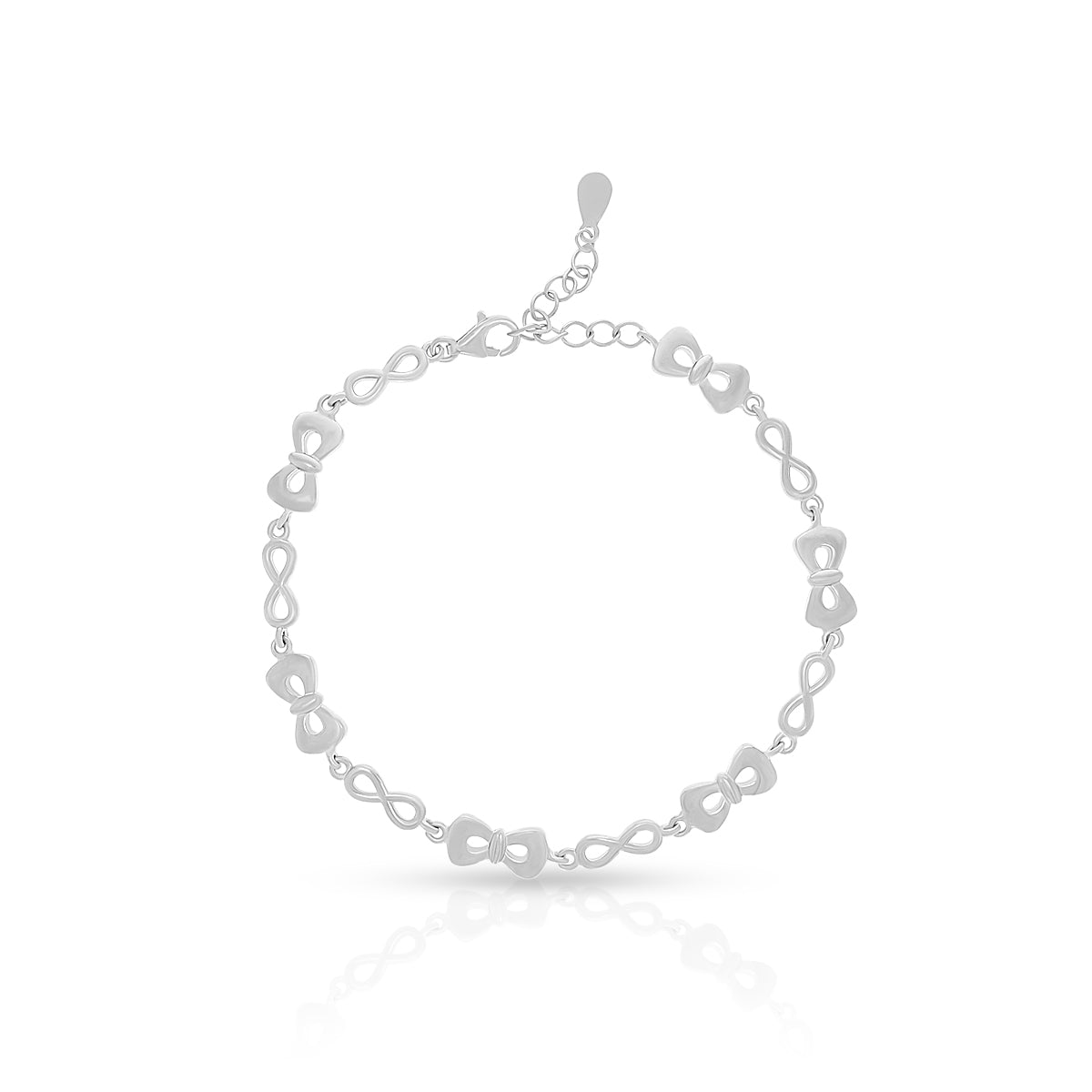 Infinity Design Silver Bracelet