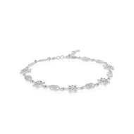 Heart Charm Silver Bracelet
