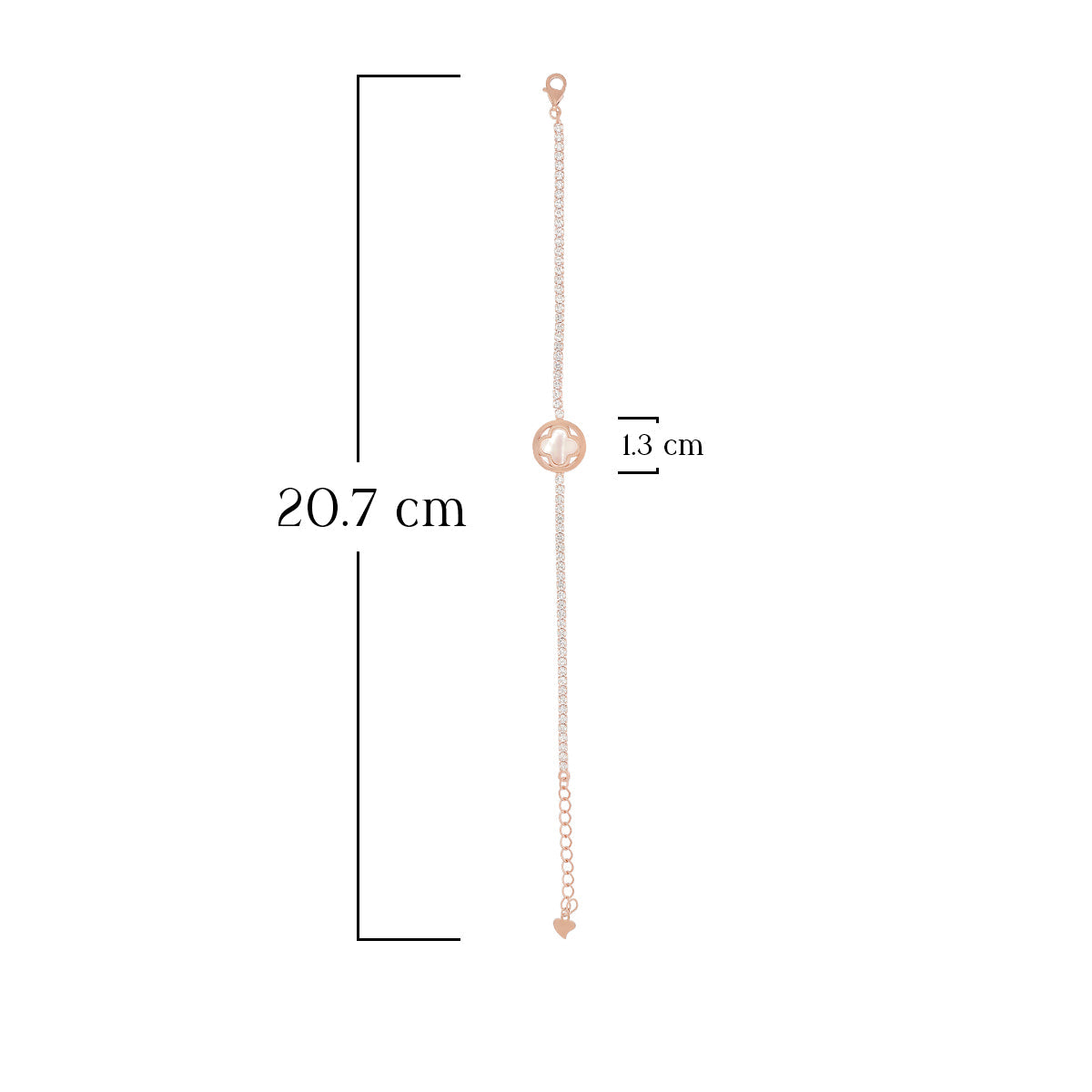 Clover Center Tennis Bracelet