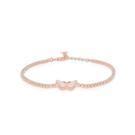 Butterfly Center Tennis Bracelet
