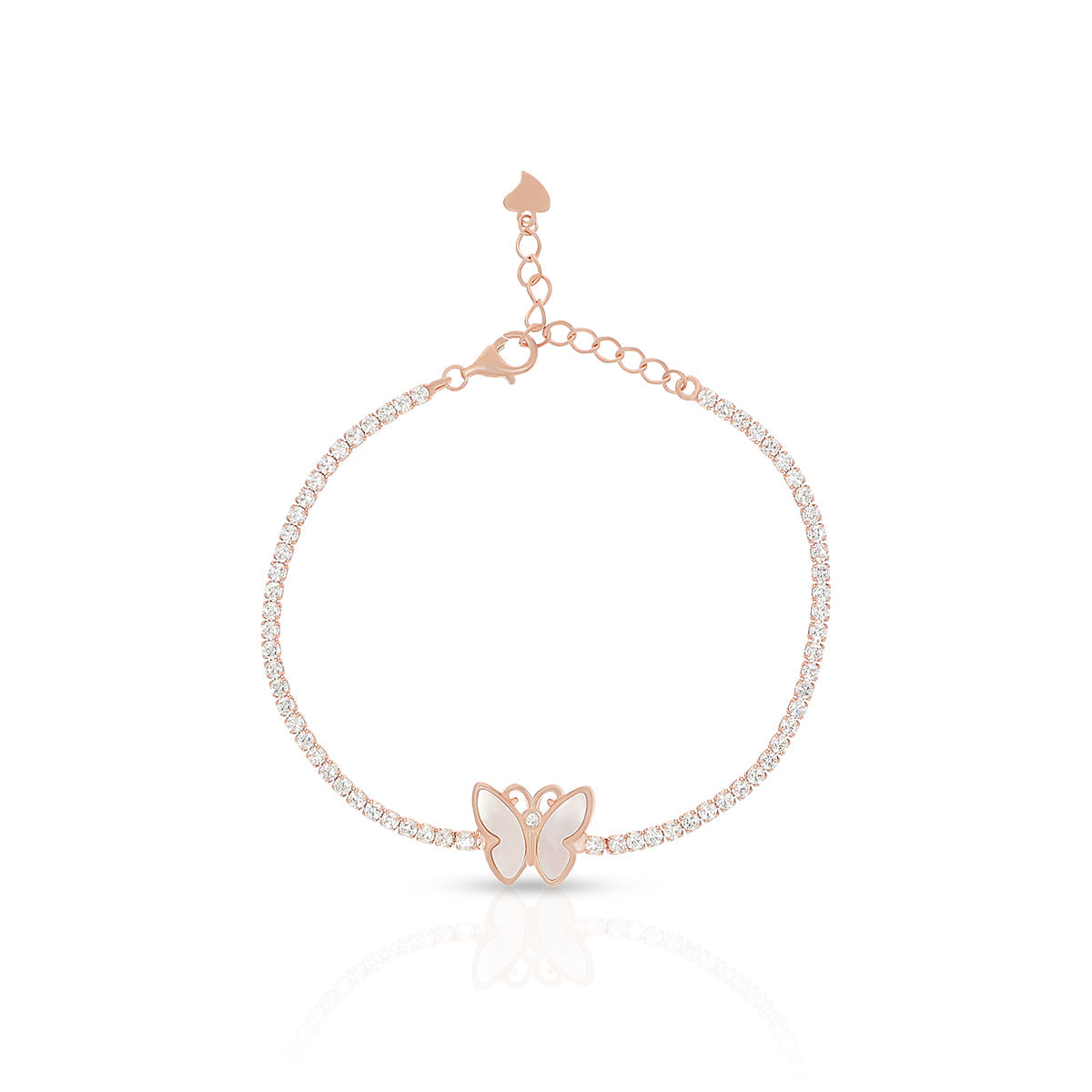Butterfly Center Tennis Bracelet