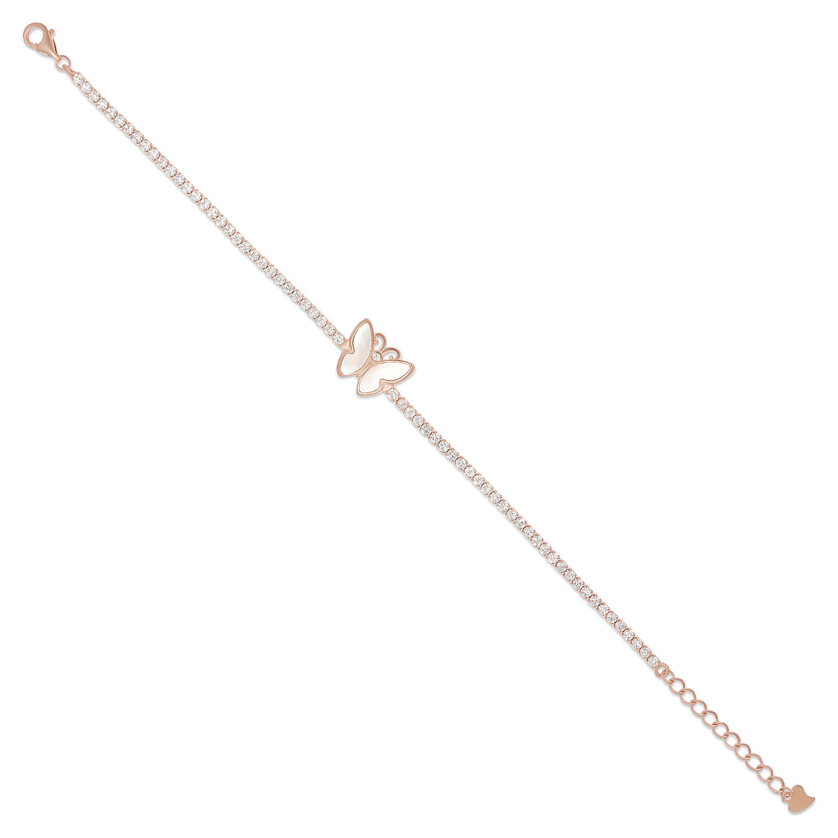 Butterfly Center Tennis Bracelet