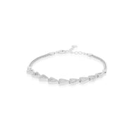 Minimal Triangle Link Fashion Bracelet