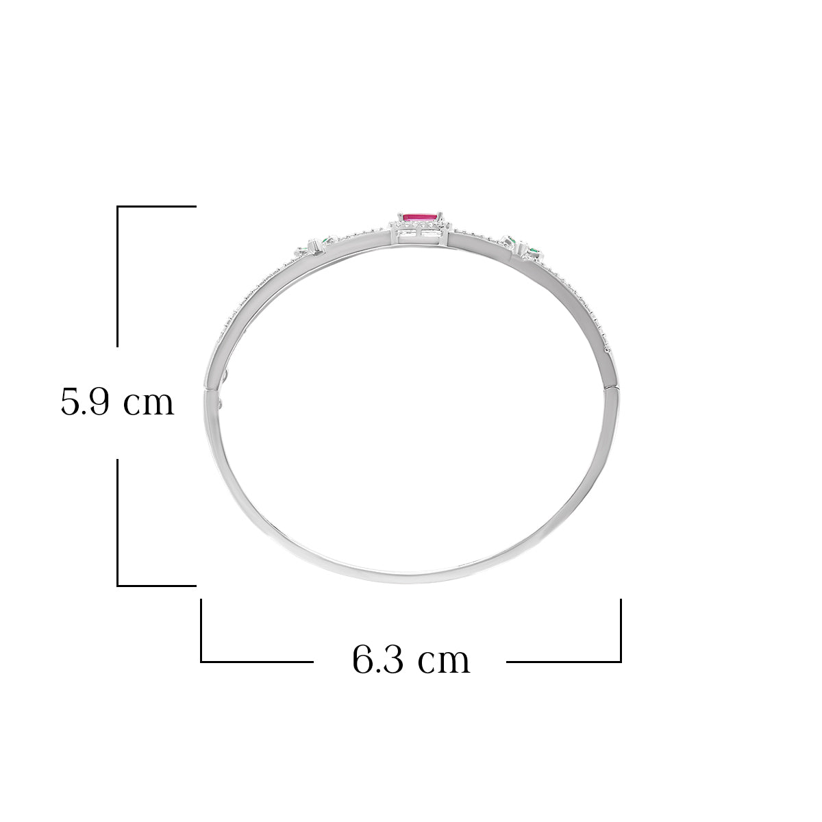 Silver Glow Gemstone Bracelet