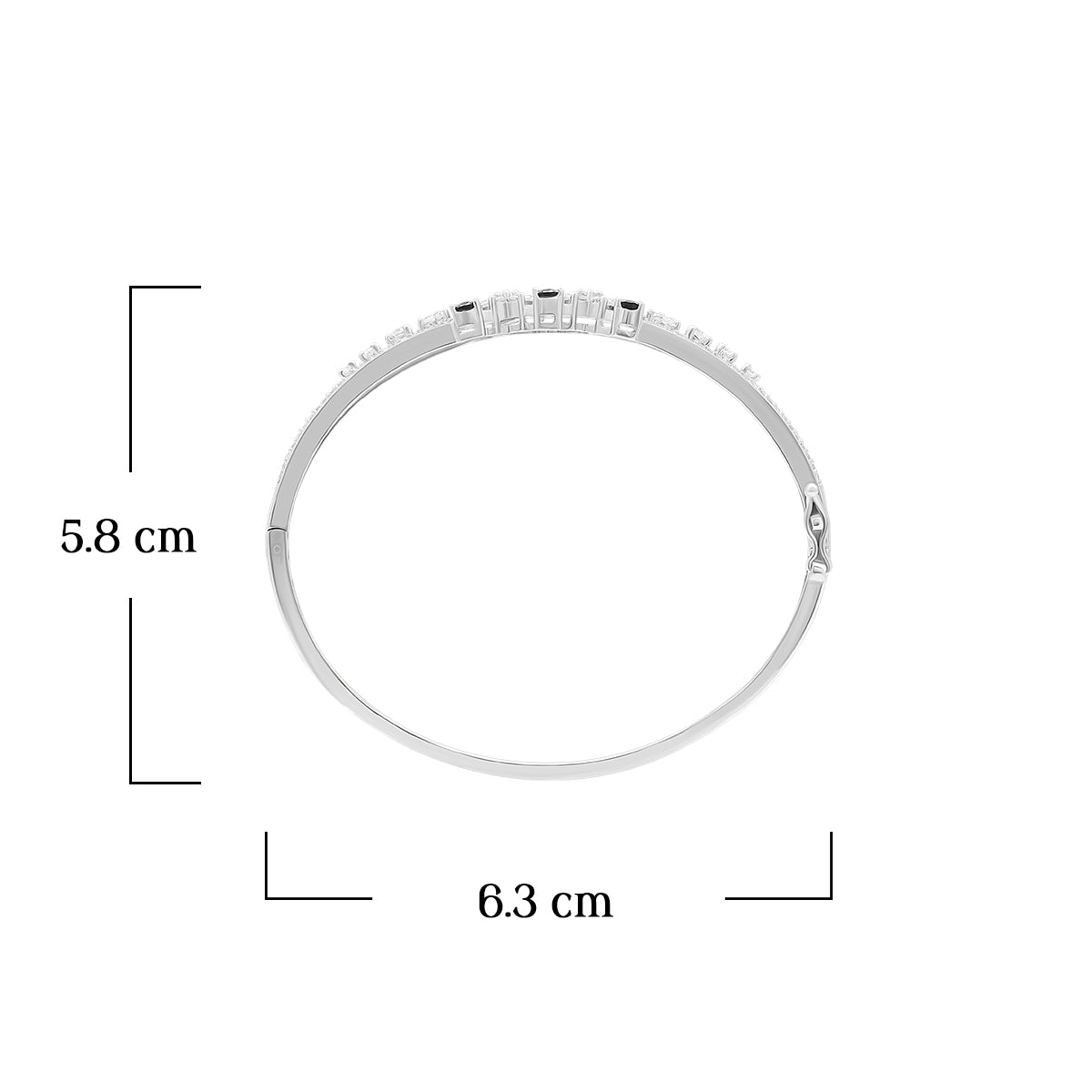 Elegant Bracelet with Blue Sapphire Accents