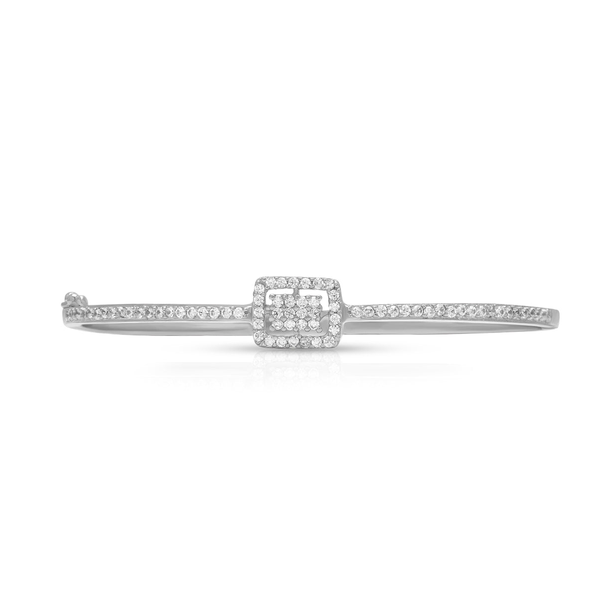 Sparkling Diamond Square Bracelet
