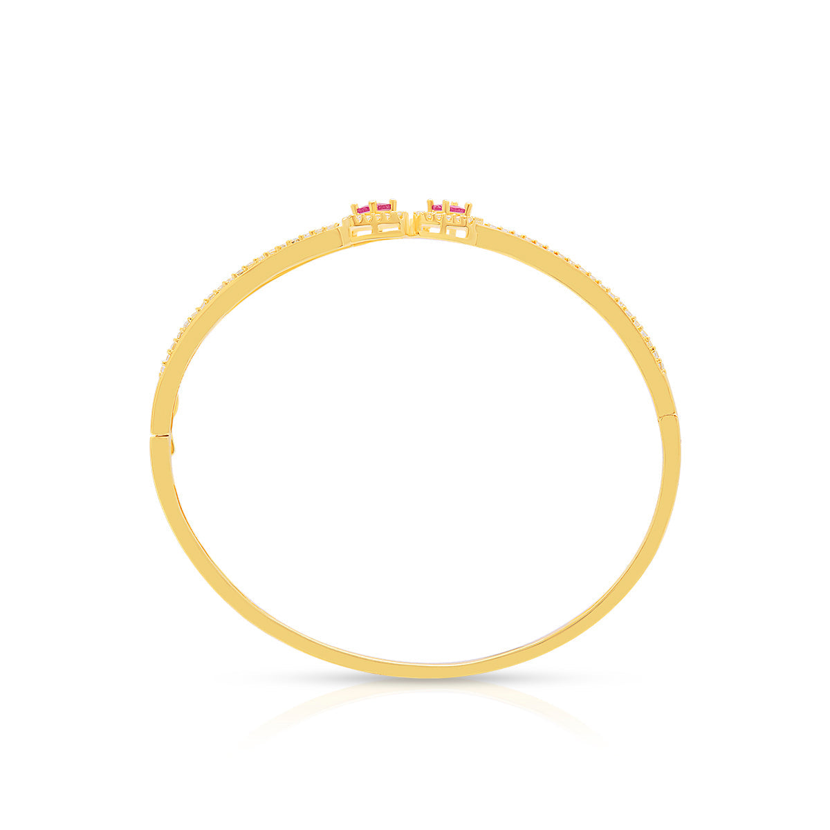 Radiant Ruby Gold Plated Bracelet