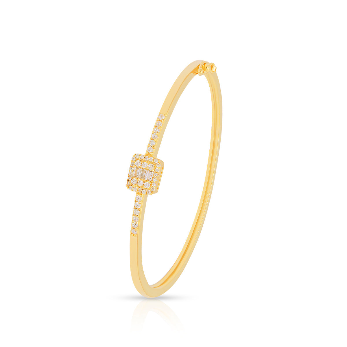 Refined Radiance Diamond Gold Plated Bracelet