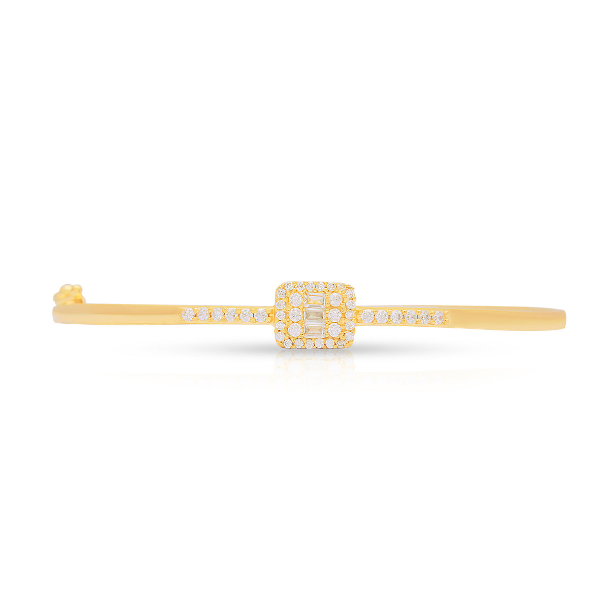 Refined Radiance Diamond Gold Plated Bracelet