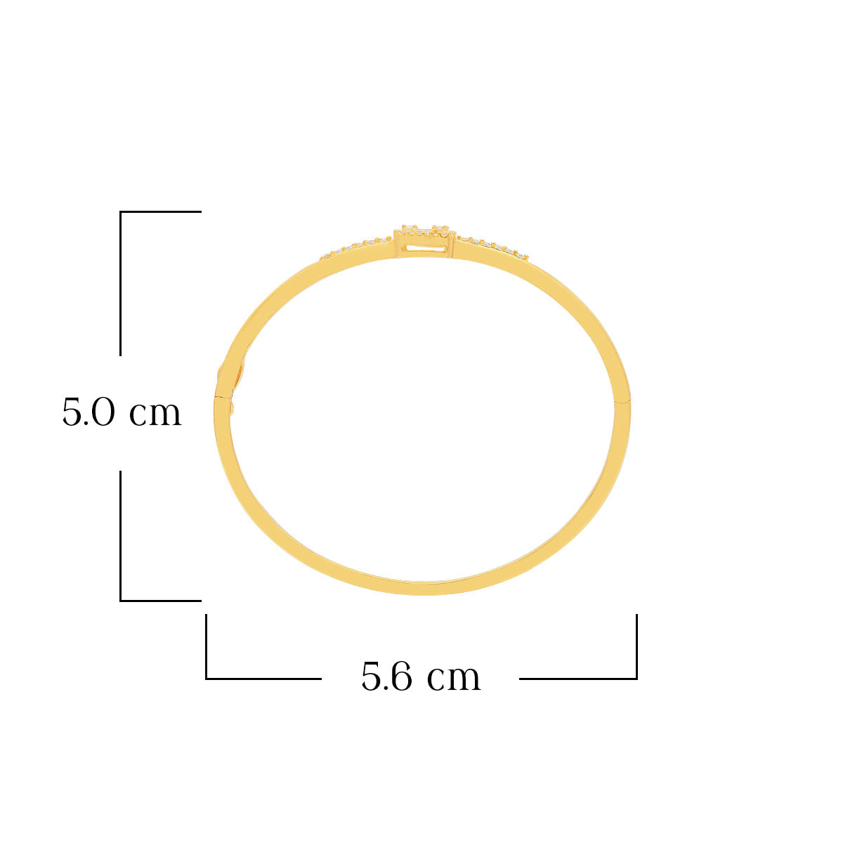 Refined Radiance Diamond Gold Plated Bracelet