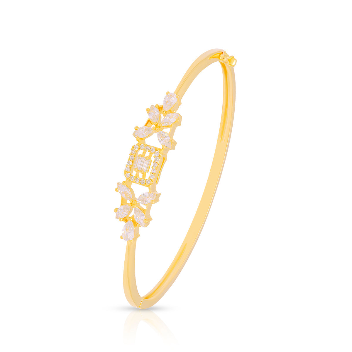 Radiant Symmetry Gold Plated Bracelet