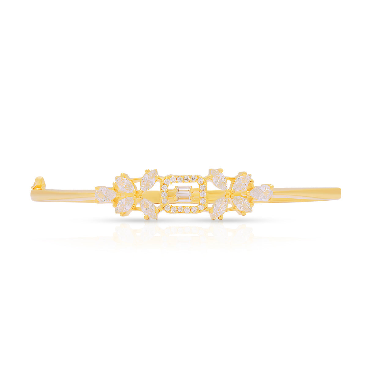 Radiant Symmetry Gold Plated Bracelet