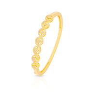 Round Cluster Gold Bracelet