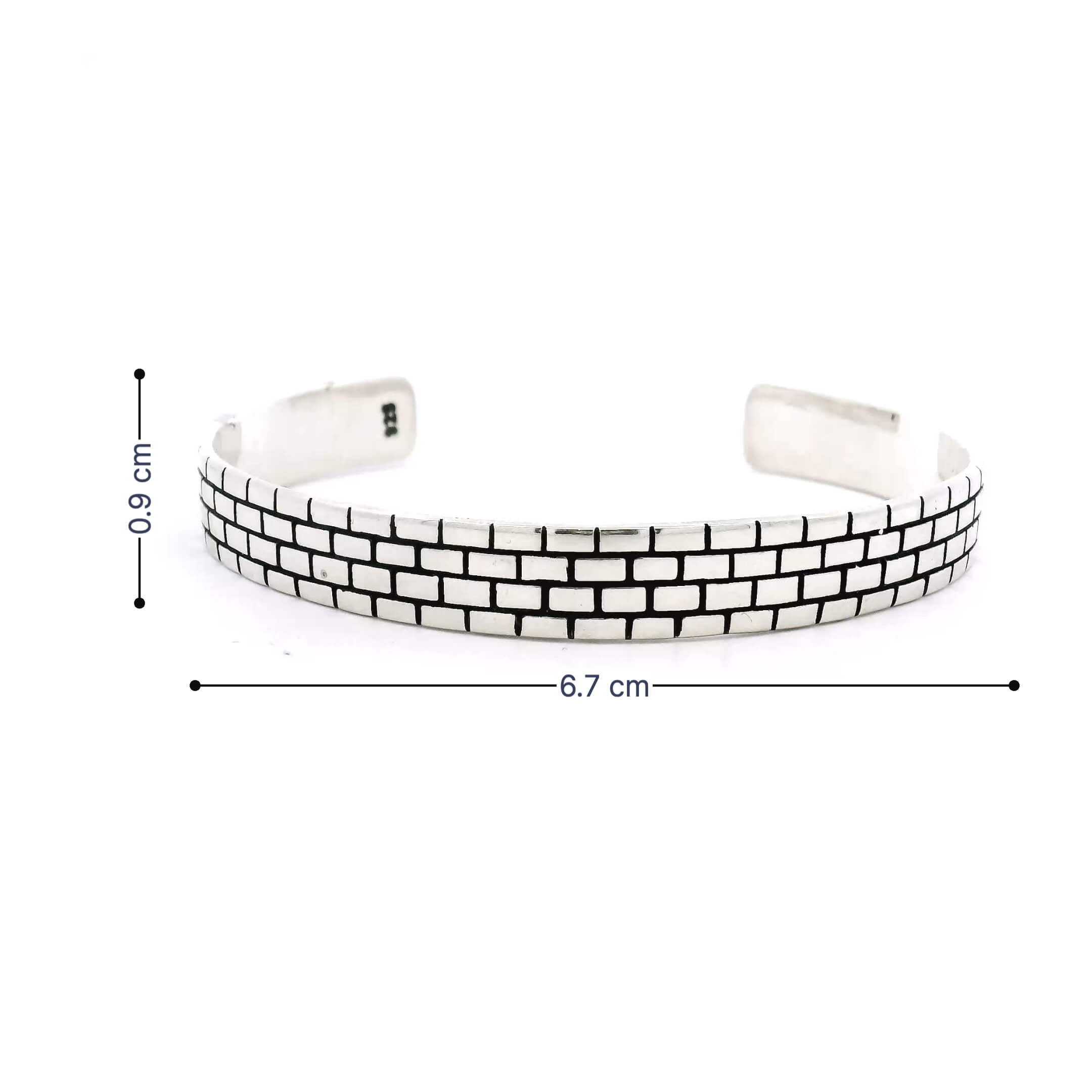 Stout Shine Silver Kada for Men