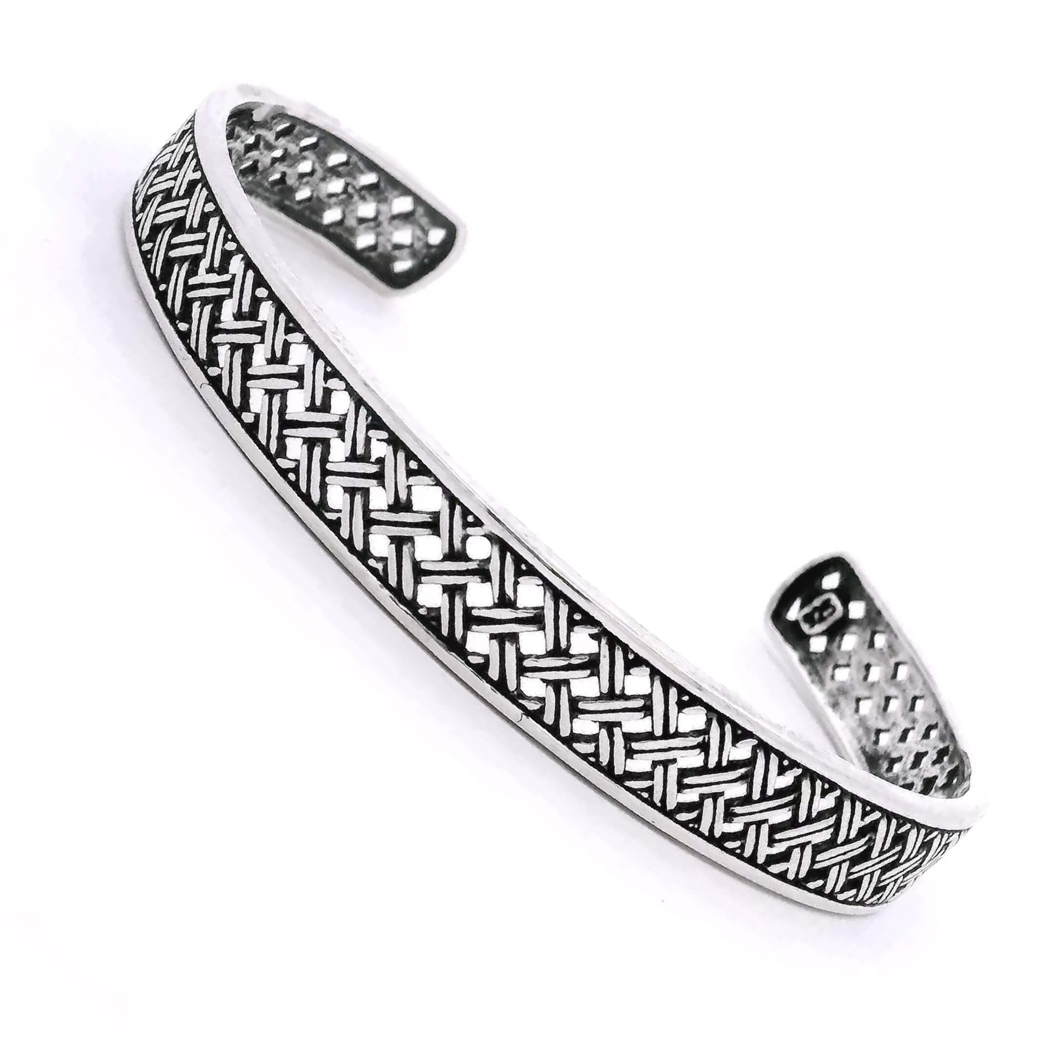 Rugged Shine Silver Kada for Men