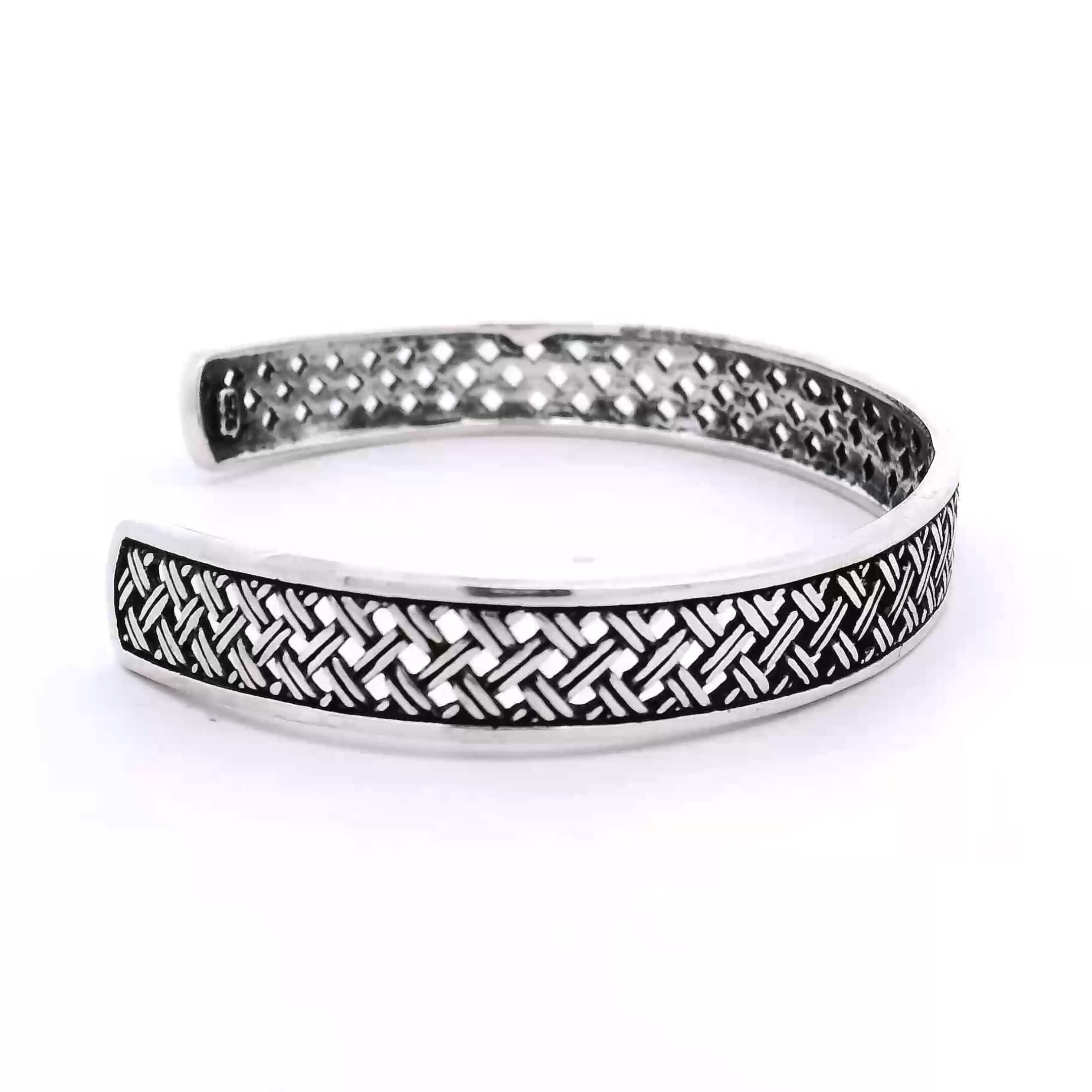 Rugged Shine Silver Kada for Men