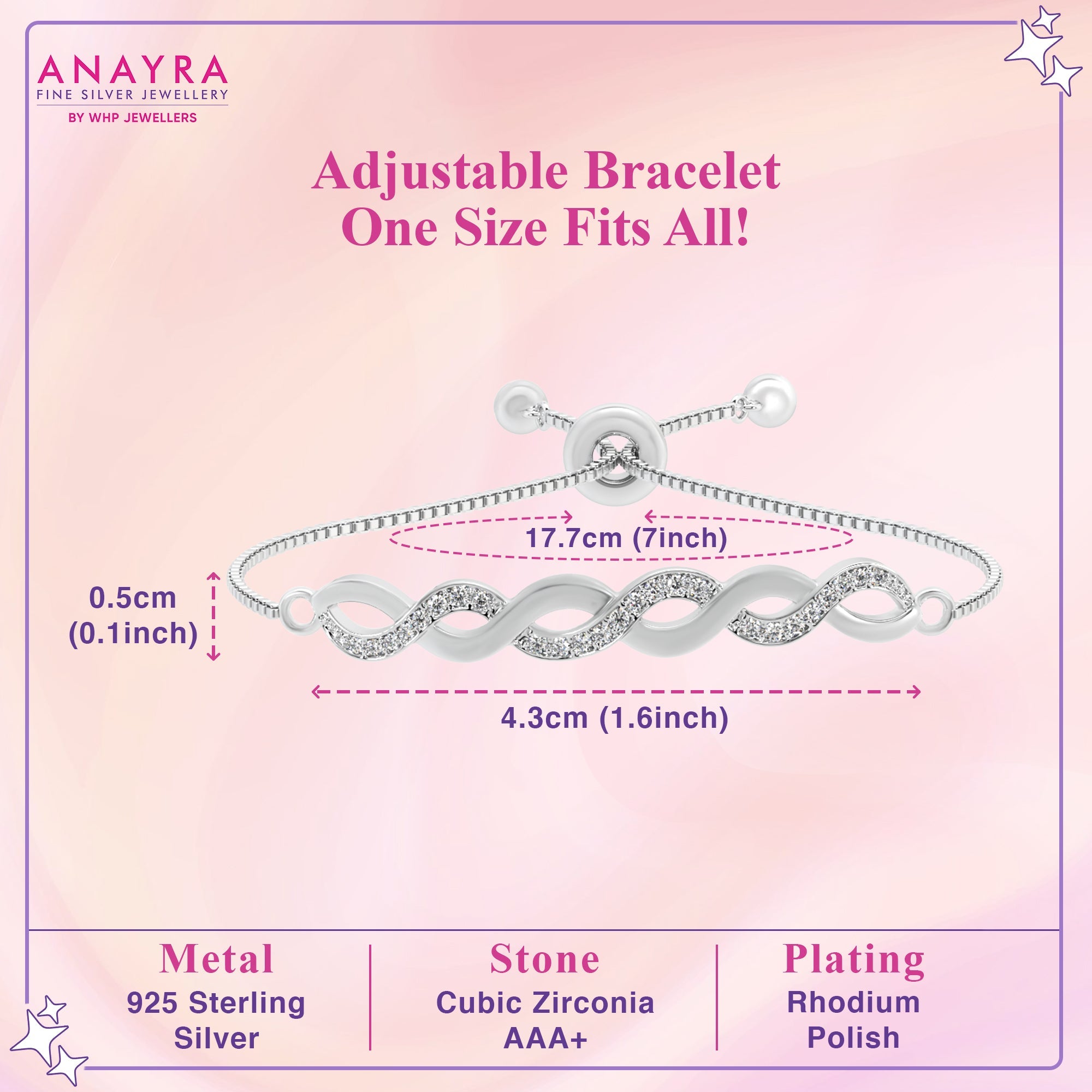 Spiral Charm Bracelet